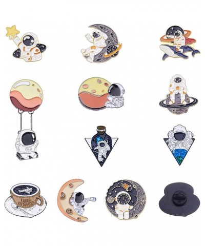 Pandahall Various Theme Alloy Enamel Brooches Lapel Brooch Enamel Pin Set Astronaut Planet Themed 2 $9.11 Brooches & Pins