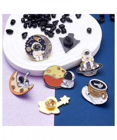 Pandahall Various Theme Alloy Enamel Brooches Lapel Brooch Enamel Pin Set Astronaut Planet Themed 2 $9.11 Brooches & Pins