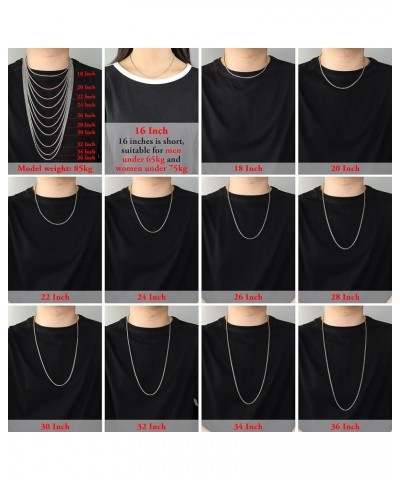 Square Rolo Chain Necklace Stainless Steel Round Box Necklace for Men & Women 5mm Wide 26 Inches $11.81 Necklaces