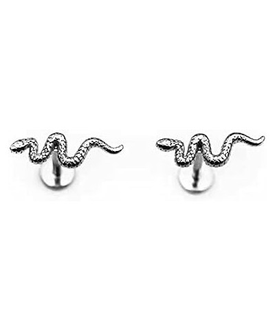 16G 18G 20G 6mm7mm 8mm 10mm Stainless-Steel L-Shape Septum-Clicker Hinge Nose-Ring-Hoop-Studs:Lip Eyebow Segment Ring Daith R...