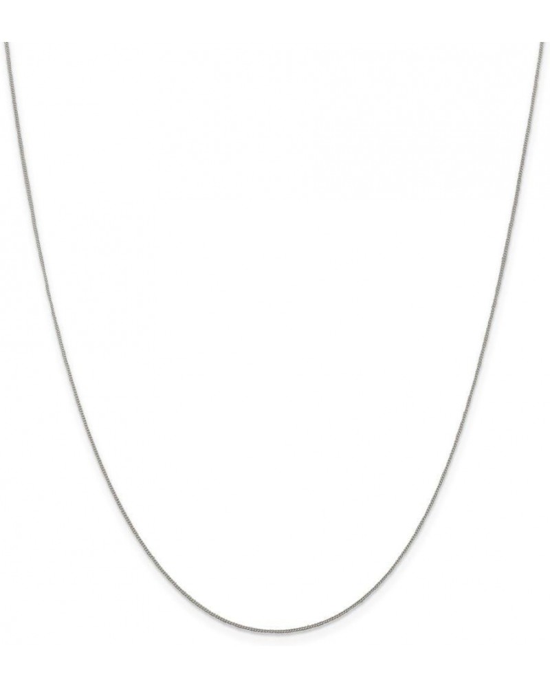 925 Sterling Silver 0.5mm Fine Curb Chain Necklace, Bracelet or Anklet 16.0 Inches $14.85 Necklaces