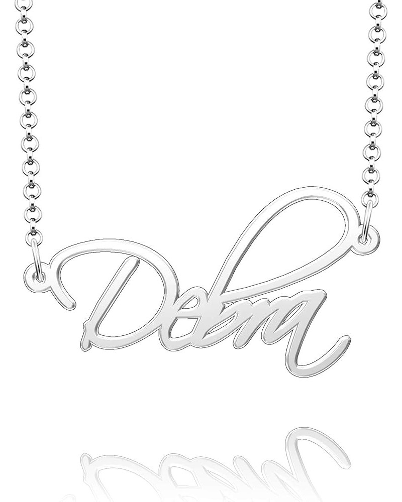 Custom Name Necklaces for Women Sterling Silver Personalized Jewelry Debra $17.10 Necklaces