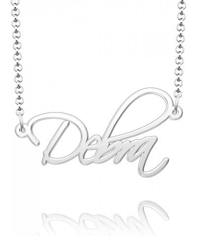 Custom Name Necklaces for Women Sterling Silver Personalized Jewelry Debra $17.10 Necklaces