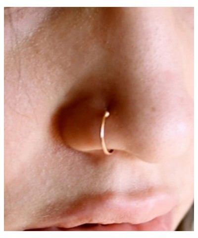 Double Nose Ring for Single Piercing Double Hoop Nose Ring for Single Piercing Double Nose Ring Hoop Double Loop Nose Ring Sp...