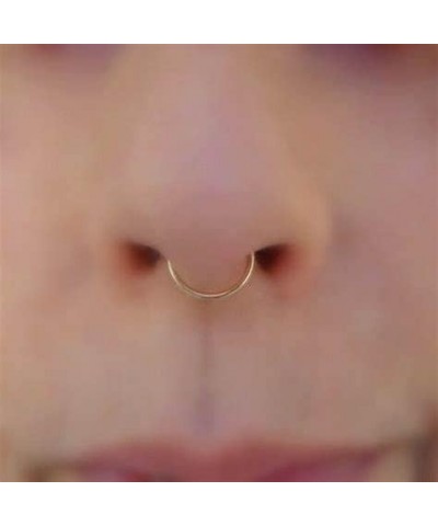 Double Nose Ring for Single Piercing Double Hoop Nose Ring for Single Piercing Double Nose Ring Hoop Double Loop Nose Ring Sp...