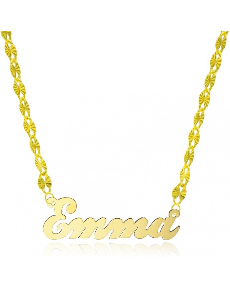 14K Yellow Gold Personalized Name Necklace - Style 2 - Custom Made Any Name 20.0 Inches $83.82 Necklaces