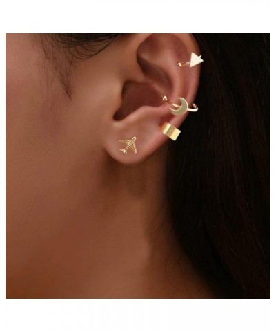 Ear Cuff Earrings for Women Ear Cuffs for Women Non Piercing Cartilage Hoop Clip On Huggie Earrings for Girls B $7.19 Earrings