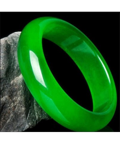 2.4inches natural bright green handmade jade bracelet gift for women and girls $12.19 Bracelets