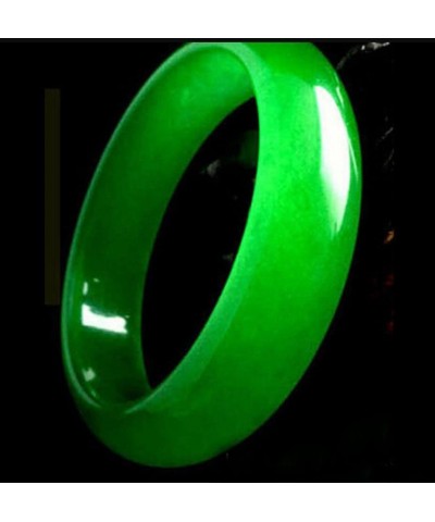 2.4inches natural bright green handmade jade bracelet gift for women and girls $12.19 Bracelets