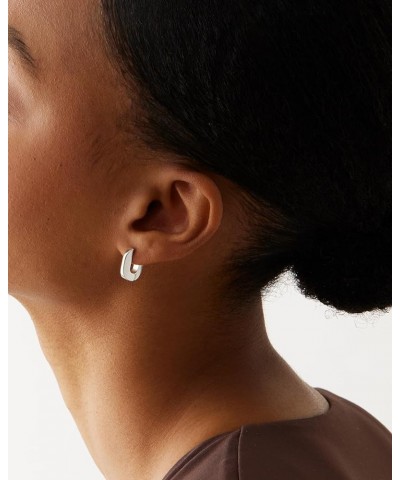 Teeni Toni Huggie Earrings High Polish Silver $47.15 Earrings