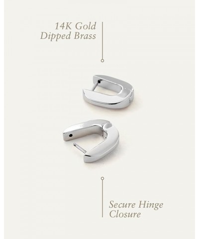 Teeni Toni Huggie Earrings High Polish Silver $47.15 Earrings