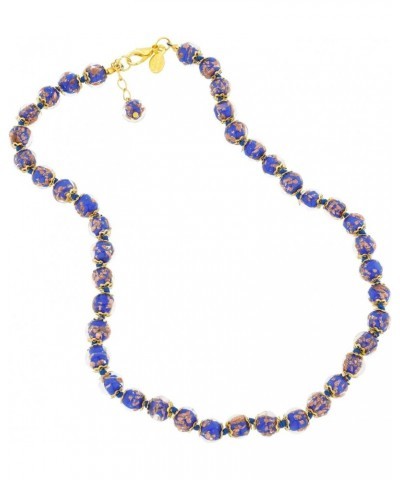 GlassOfVenice Murano Glass Sommerso Necklace - Tender Blue $24.89 Necklaces