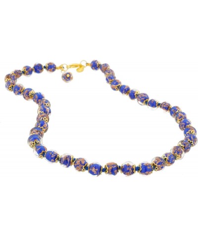 GlassOfVenice Murano Glass Sommerso Necklace - Tender Blue $24.89 Necklaces