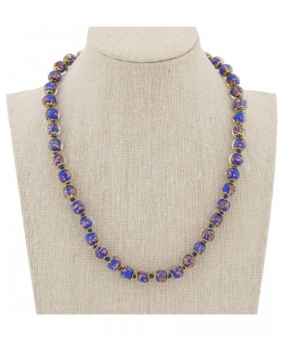 GlassOfVenice Murano Glass Sommerso Necklace - Tender Blue $24.89 Necklaces