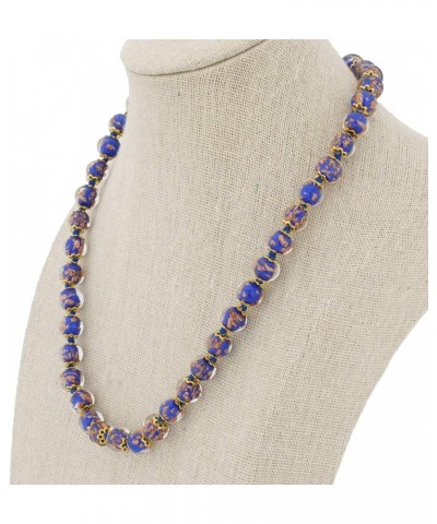 GlassOfVenice Murano Glass Sommerso Necklace - Tender Blue $24.89 Necklaces