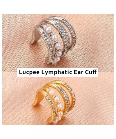 Lucpee, Lucpee Lymphatic Rings Cuff, Lucpee Lymphatic Ear Cuff, Lucpee Lymphatic Auriculotherapy White Onyx Ear Cuff, Lymphvi...