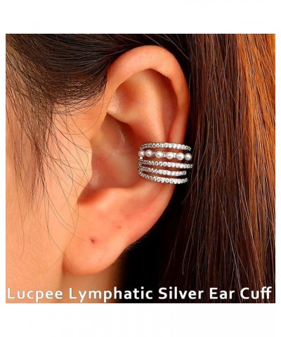 Lucpee, Lucpee Lymphatic Rings Cuff, Lucpee Lymphatic Ear Cuff, Lucpee Lymphatic Auriculotherapy White Onyx Ear Cuff, Lymphvi...