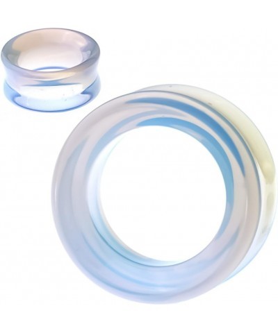 SoScene Hollow Tunnels Opalite Organic Stone Ear Plugs Gauges Sold in Pairs 14MM-9/16 INCH $8.83 Others