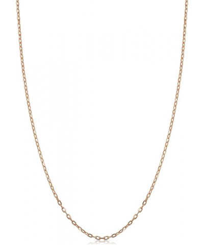 14k Rose Gold Diamond-cut Cable Chain Necklace (1 mm) 18 Inches $44.00 Necklaces