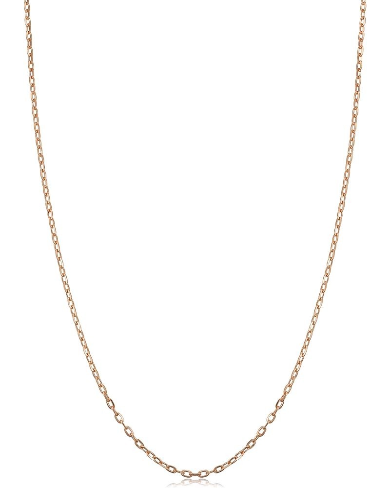 14k Rose Gold Diamond-cut Cable Chain Necklace (1 mm) 18 Inches $44.00 Necklaces