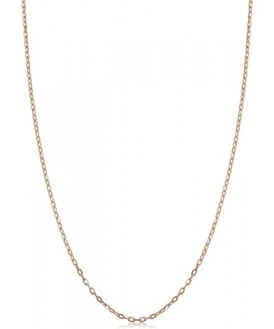 14k Rose Gold Diamond-cut Cable Chain Necklace (1 mm) 18 Inches $44.00 Necklaces