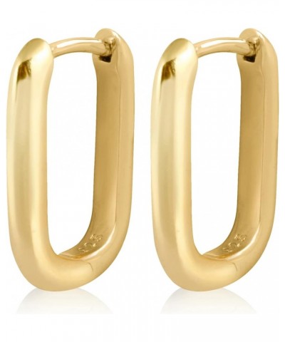 14K Gold Plated Sterling Silver Enamel Color Huggie Hoop Earrings for Women – Wide Range of Vibrant Color Options Available G...