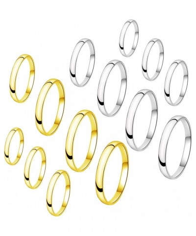 2mm 18K Gold Plated Stainless Steel Toe Ring 14Pcs Closed Plain Thin Band Toe Rings for Woman Rose Gold|Silver|Gold Stacking ...