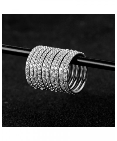 10 PCS 16G Seamless Septum Nose Piercing Rings Zirconia Segment Tragus Hoop Rings 316 Stainless Steel Helix Ring Stack Clicke...