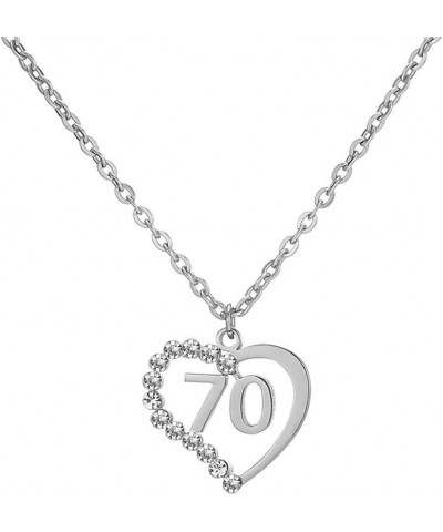 Stainless Steel Birth Year Number 10 to 99 Necklace Birthday Gift Anniversary Jewelry for Women 70 $13.03 Necklaces