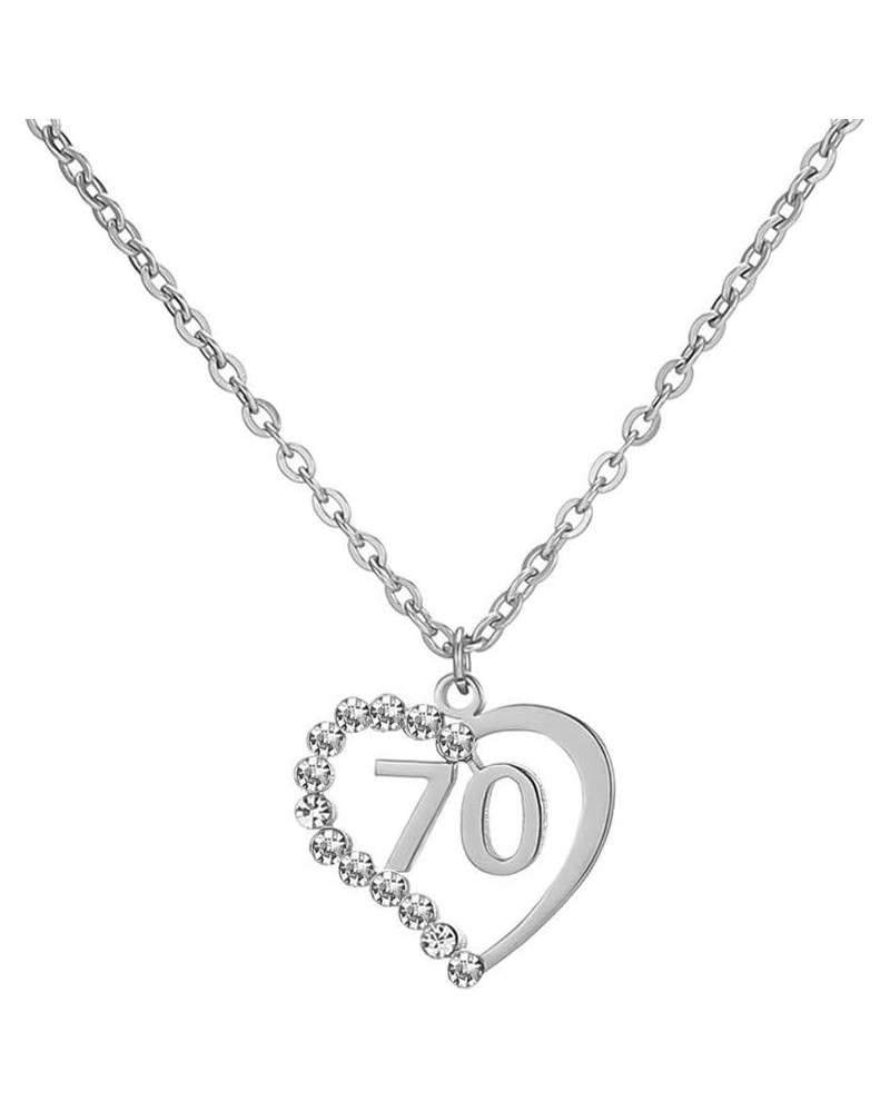 Stainless Steel Birth Year Number 10 to 99 Necklace Birthday Gift Anniversary Jewelry for Women 70 $13.03 Necklaces