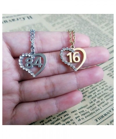 Stainless Steel Birth Year Number 10 to 99 Necklace Birthday Gift Anniversary Jewelry for Women 70 $13.03 Necklaces