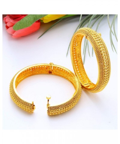 Sukh Collection Jewellery Indian Bollywood Antique Gold Plated Ethnic 2 Pcs Screw Kada Bangle Bracelet Jewelry Women Wedding ...