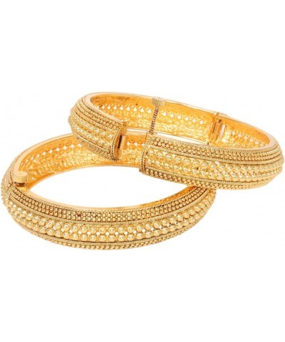 Sukh Collection Jewellery Indian Bollywood Antique Gold Plated Ethnic 2 Pcs Screw Kada Bangle Bracelet Jewelry Women Wedding ...