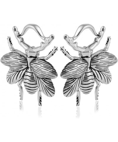 2PCS Ear Gauges Cute Bees Ear Weights for Stretched Ear Plugs Body Piercing Tunnels 316L Stainless Steel Hypoallergenic Body ...