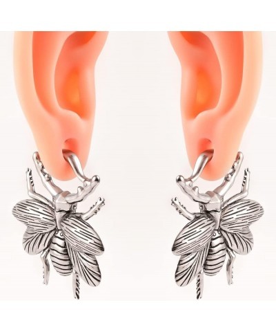 2PCS Ear Gauges Cute Bees Ear Weights for Stretched Ear Plugs Body Piercing Tunnels 316L Stainless Steel Hypoallergenic Body ...