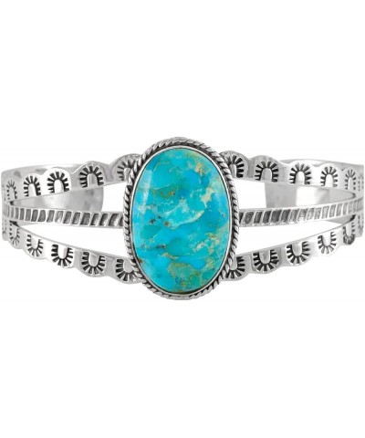 Turquoise Bracelet Sterling Silver 925 Genuine Turquoise Turquoise $52.00 Bracelets