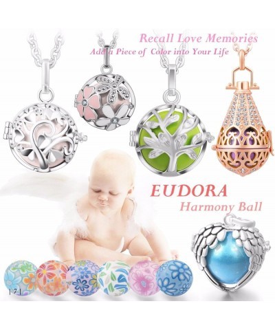 18mm/0.71 inch 36 Colors Inner Ball Harmony Bola Musical Angel Chime Caller Mexican Pregnancy Bell Violet red $10.44 Necklaces