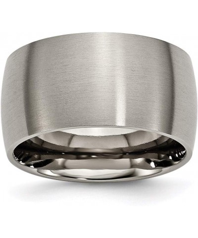 Titanium 12mm Brushed Wedding Band Ring $50.49 Rings