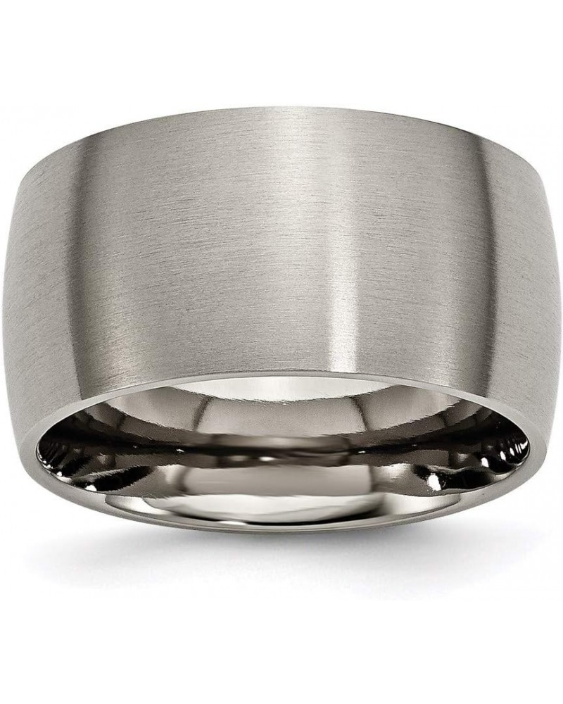 Titanium 12mm Brushed Wedding Band Ring $50.49 Rings