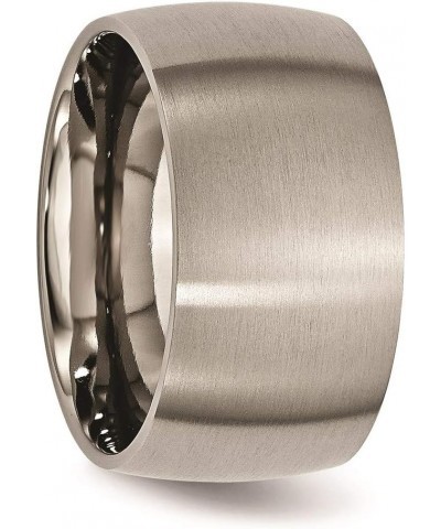 Titanium 12mm Brushed Wedding Band Ring $50.49 Rings