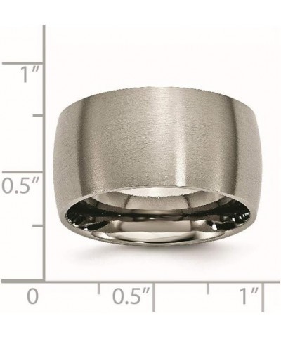 Titanium 12mm Brushed Wedding Band Ring $50.49 Rings