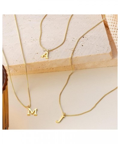 Gold Initial Necklaces for Women Girls, Dainty Gold Letter Necklace Tiny A-Z Pendant Choker Necklace Trendy Cute Personalized...